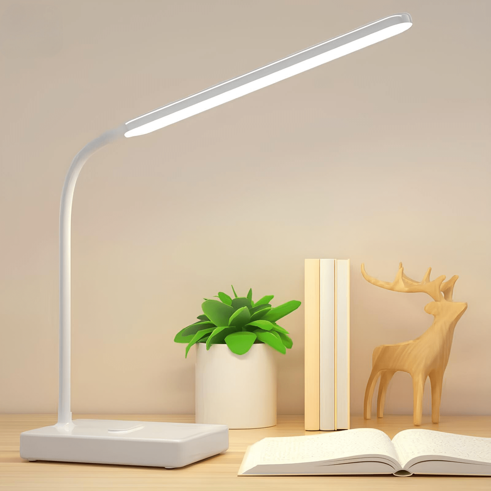 Lampe de bureau LED souple avec bras réglable