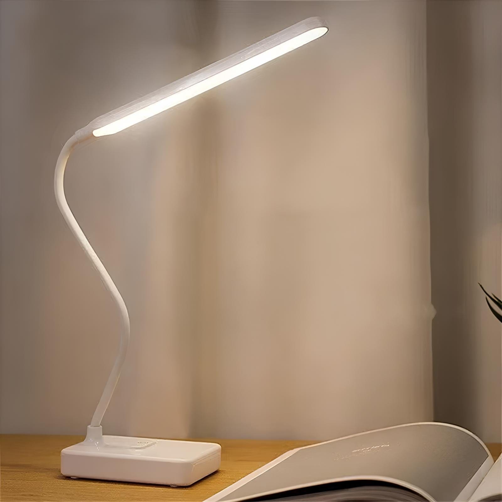 Lampe de bureau LED souple avec bras réglable