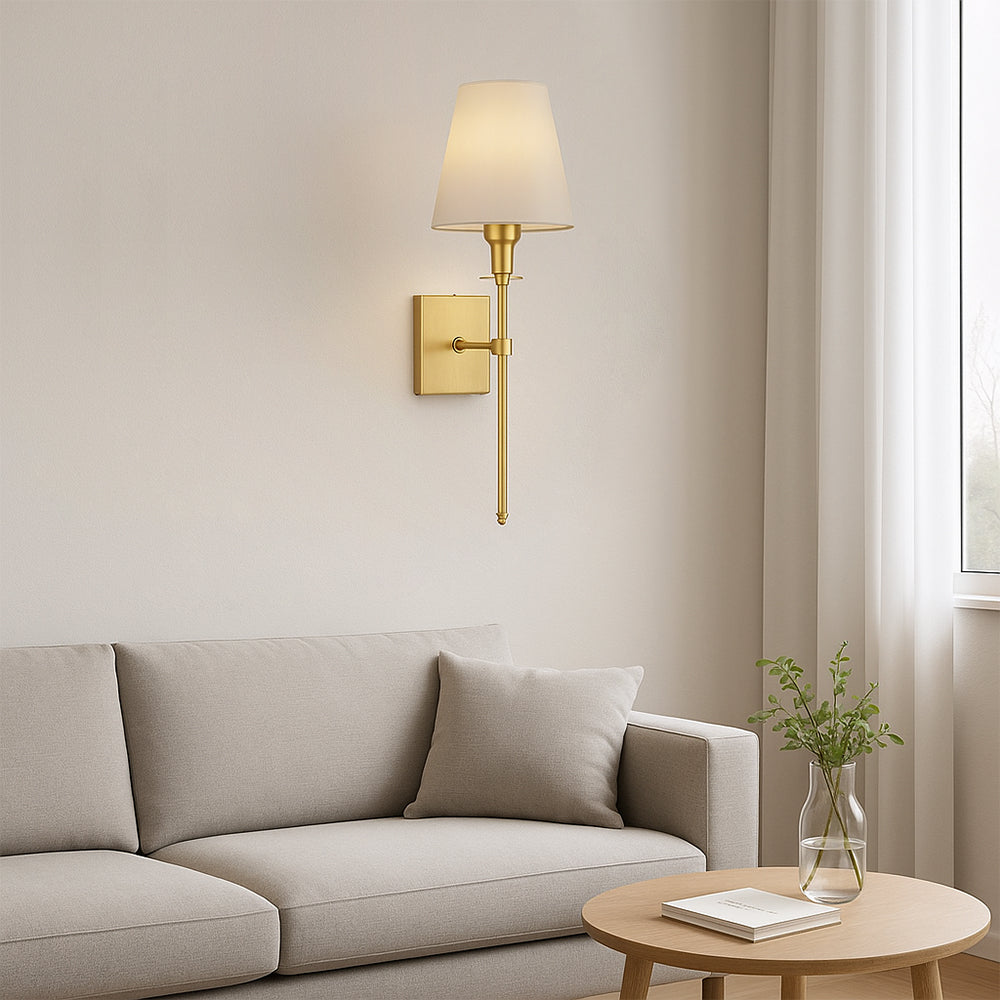 Minimalistyczna przewodowa lampa ścienna