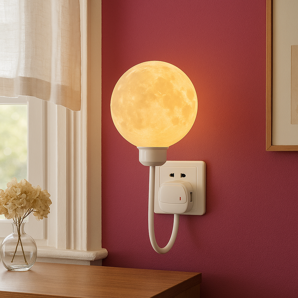 Moderne wandlamp Moon Plug-in