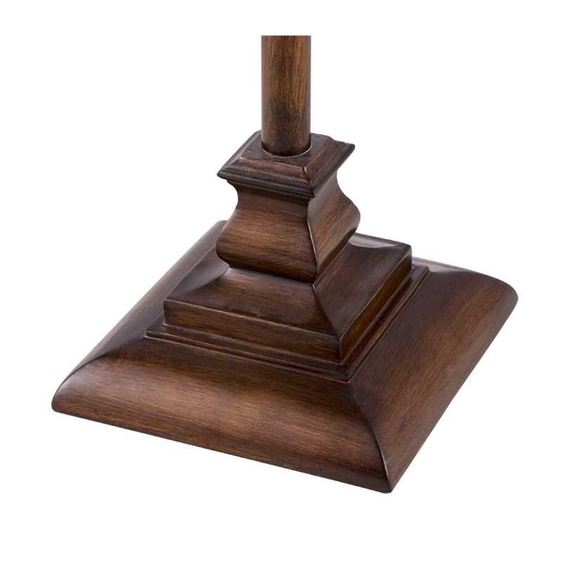 Vloerlamp met geplooide kap en gedraaide voet