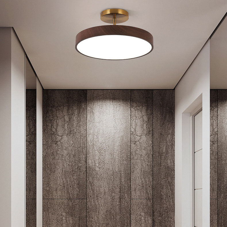 Lampe de plafond ronde à DEL inspirée du style japonais