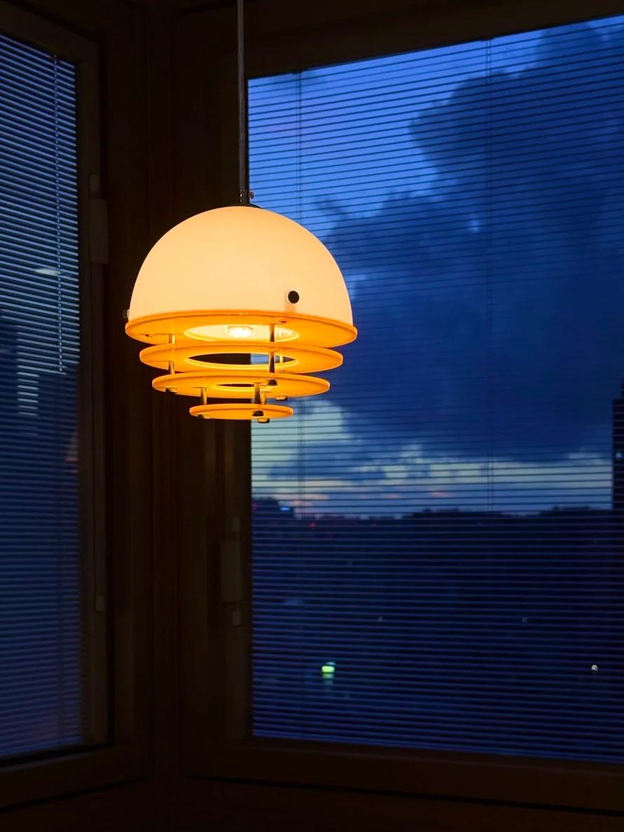 Moderne hanglamp Sunset met lamp in Bauhaus-stijl