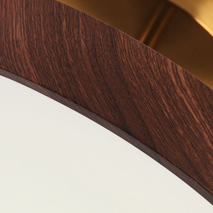 Lampe de plafond ronde à DEL inspirée du style japonais