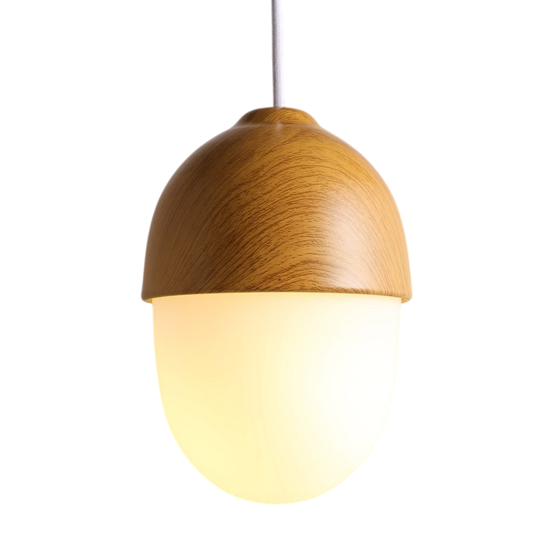 Drewniana lampa wisząca Nordic