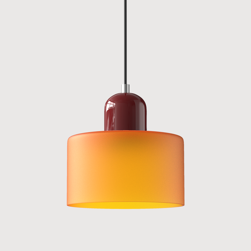 Kreatywna szklana lampa wisząca w stylu Bauhaus