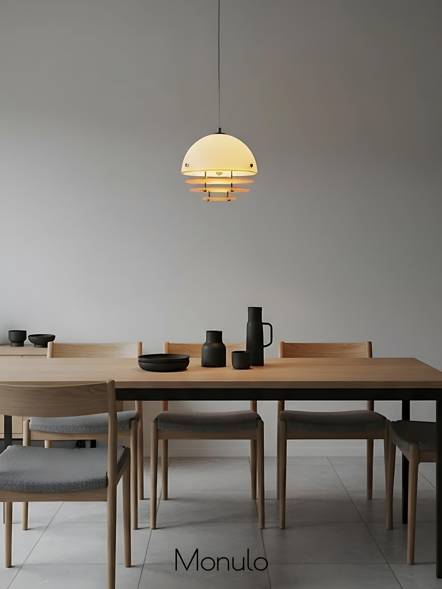 Moderne hanglamp Sunset met lamp in Bauhaus-stijl