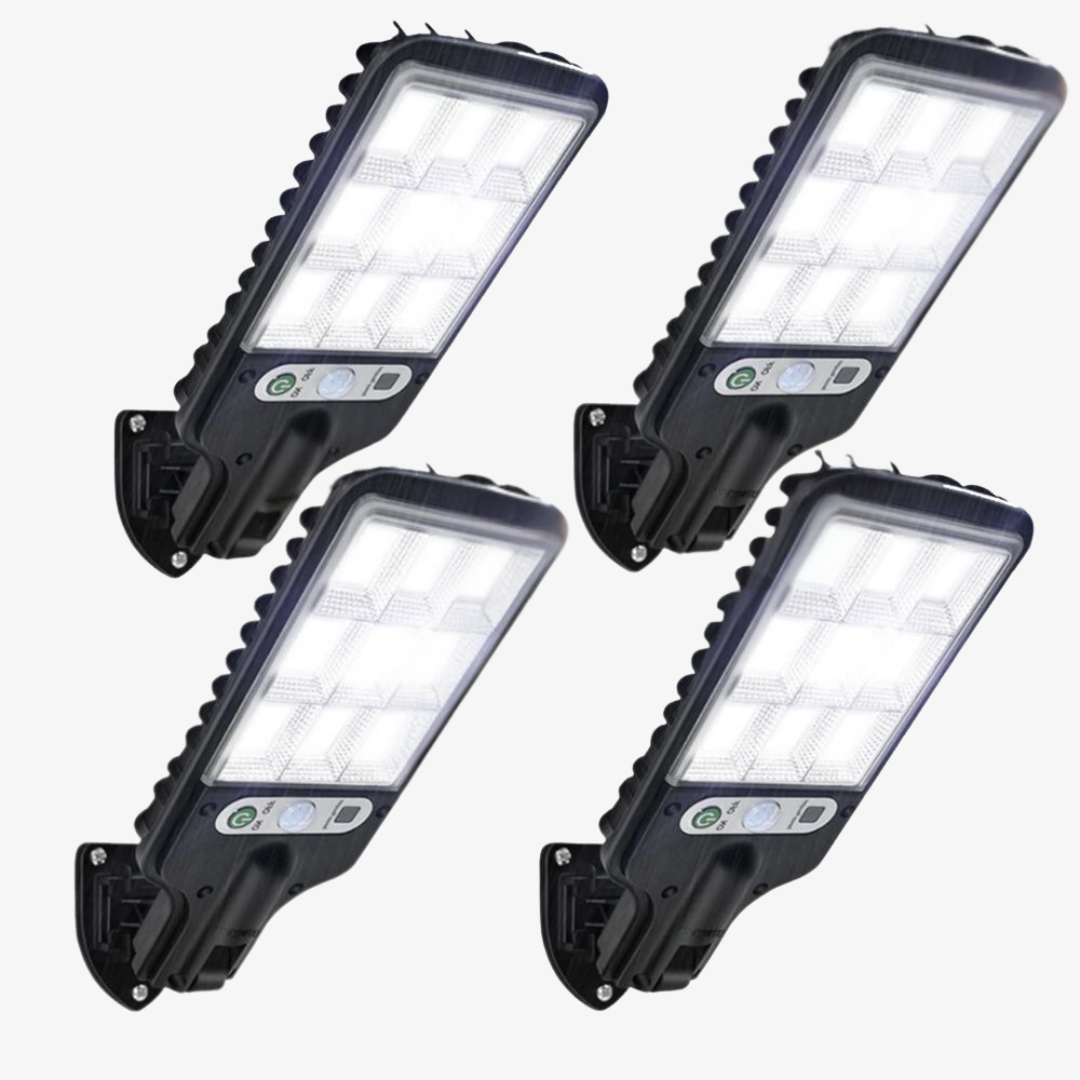 Solarlamp LED voor de tuin met bewegingssensor en afstandsbediening