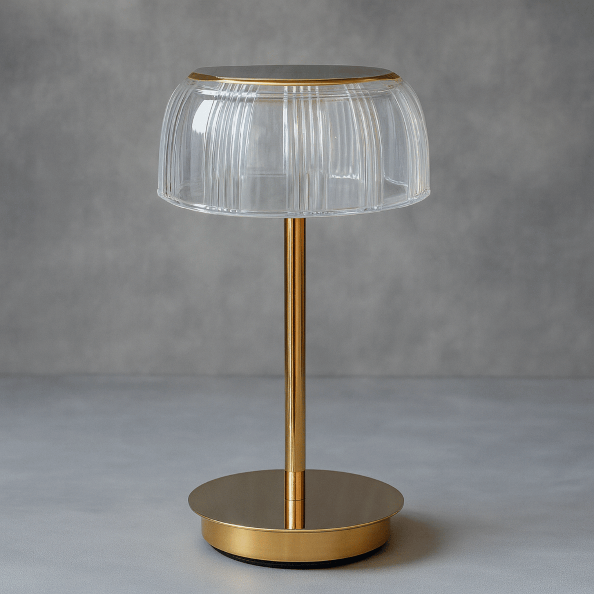 Lampe de table DEL avec accumulateur en forme de méduse