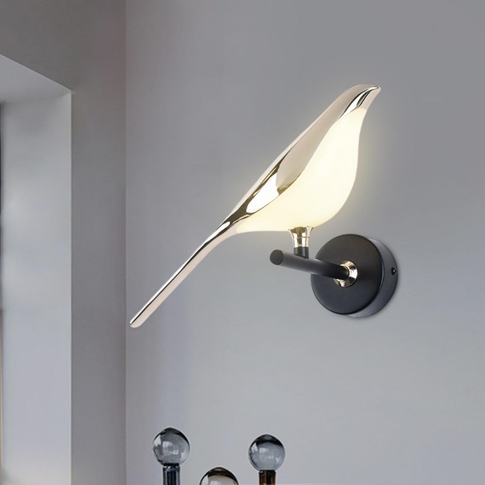 Lampe murale moderne oiseau