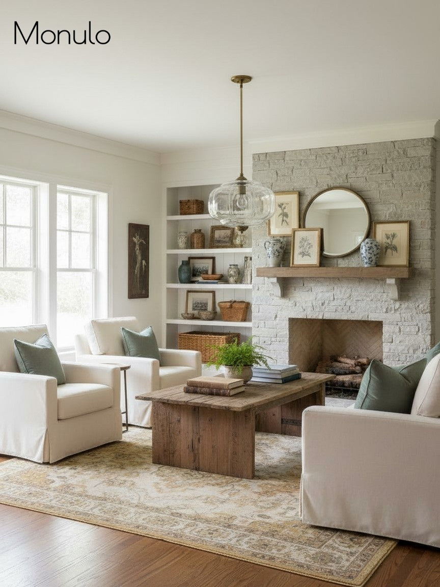 Lampa wisząca w kształcie dyni w stylu vintage, półpłaska, szklana