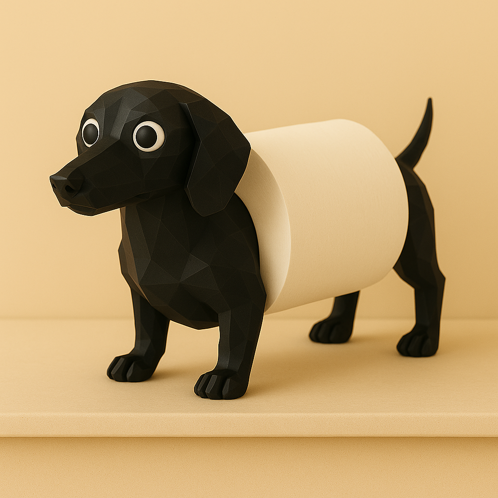 Stojący uchwyt na rolkę papieru toaletowego w kształcie zwierzęcia