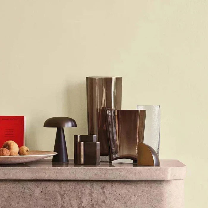 Lampe de table en métal moderne en forme de champignon