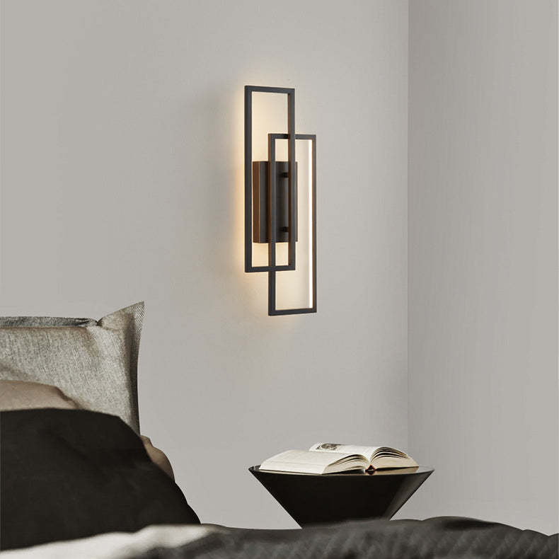 Lampe murale LED moderne à forme élégante de rectangle