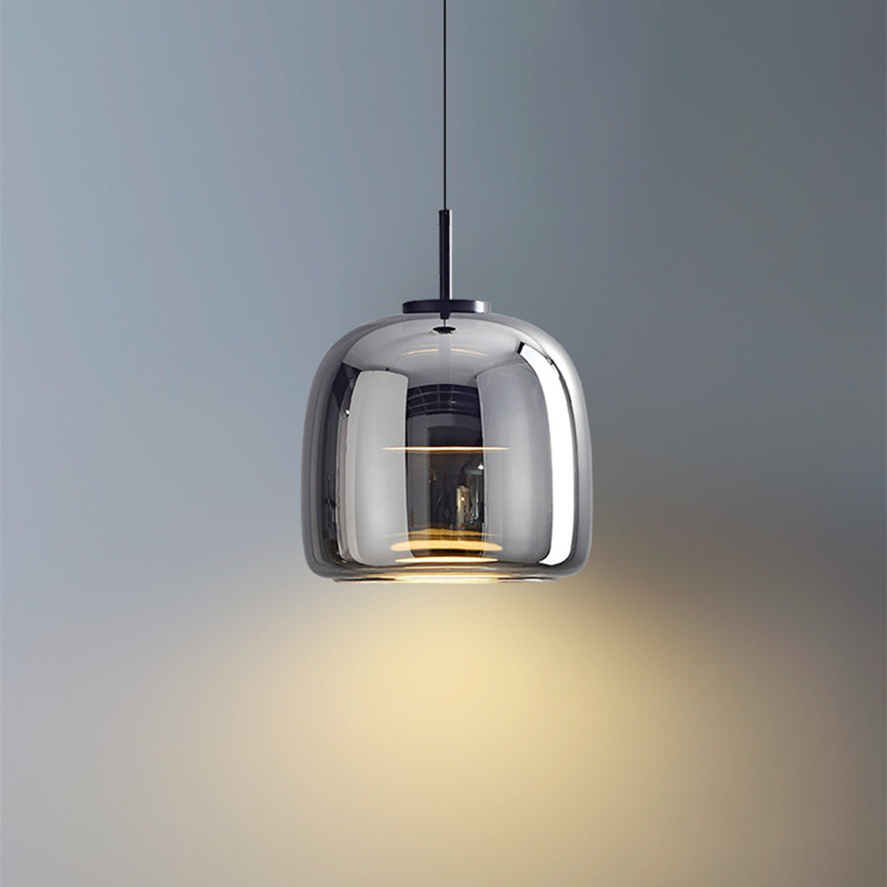 Lampe suspendue en verre de forme moderne