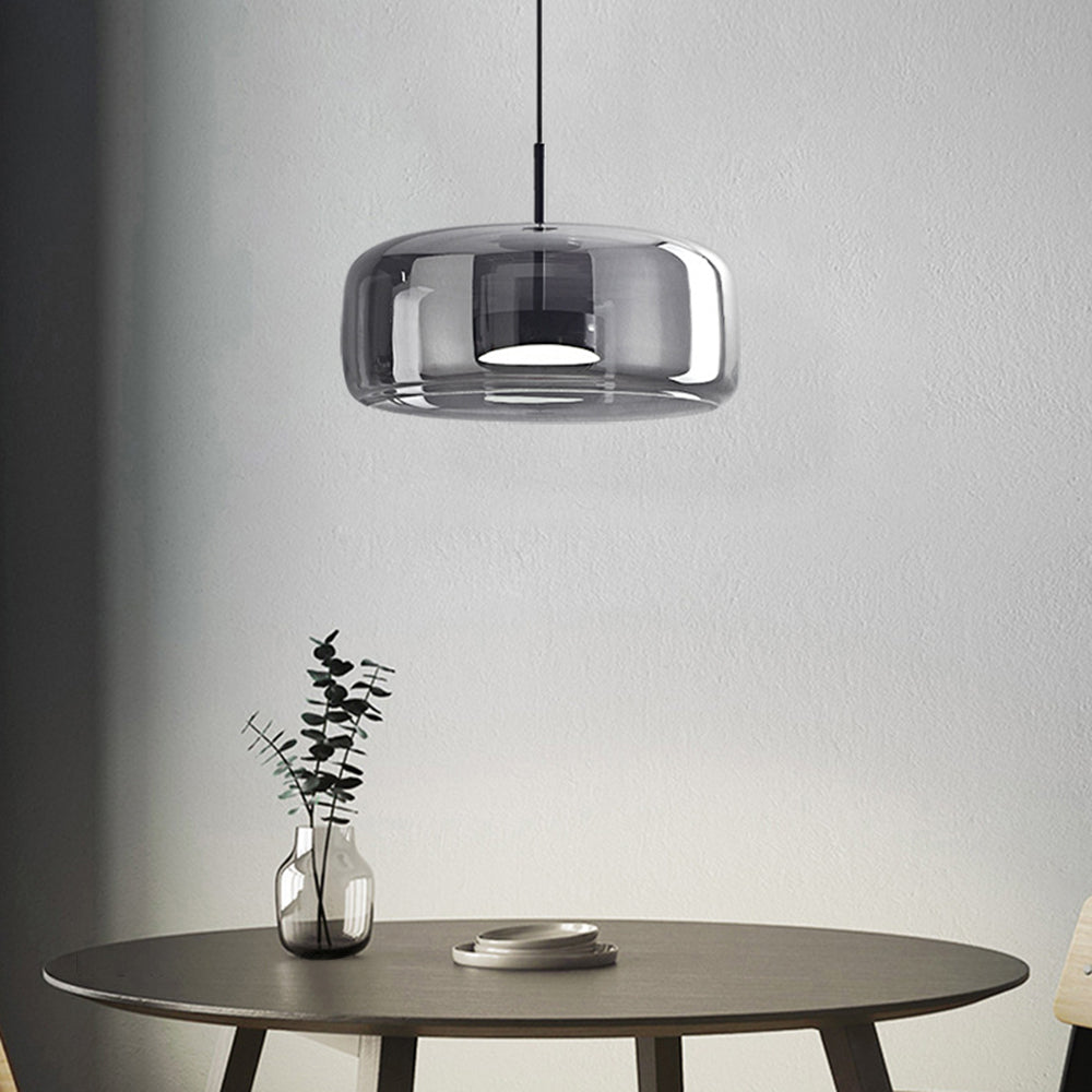 Lampe suspendue en verre de forme moderne