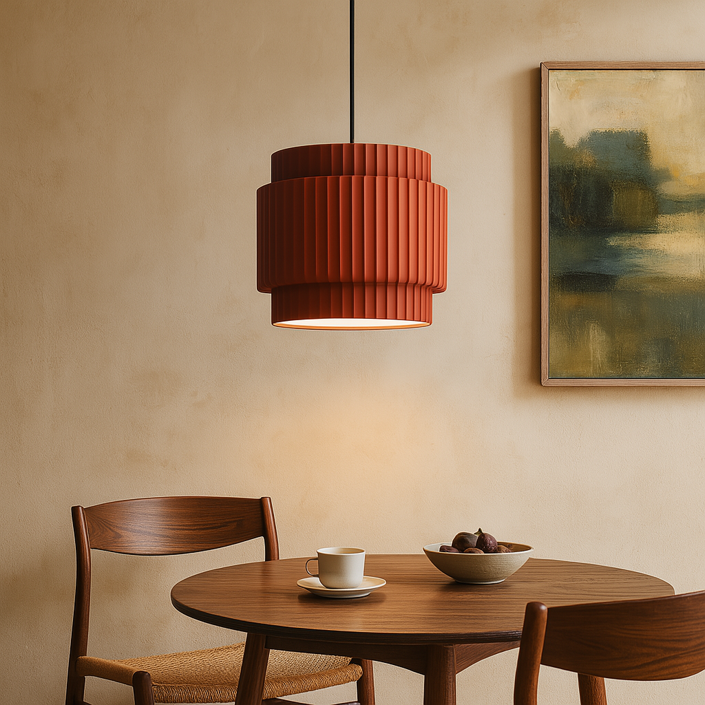 Minimalistyczna ceramiczna kolorowa lampa wisząca