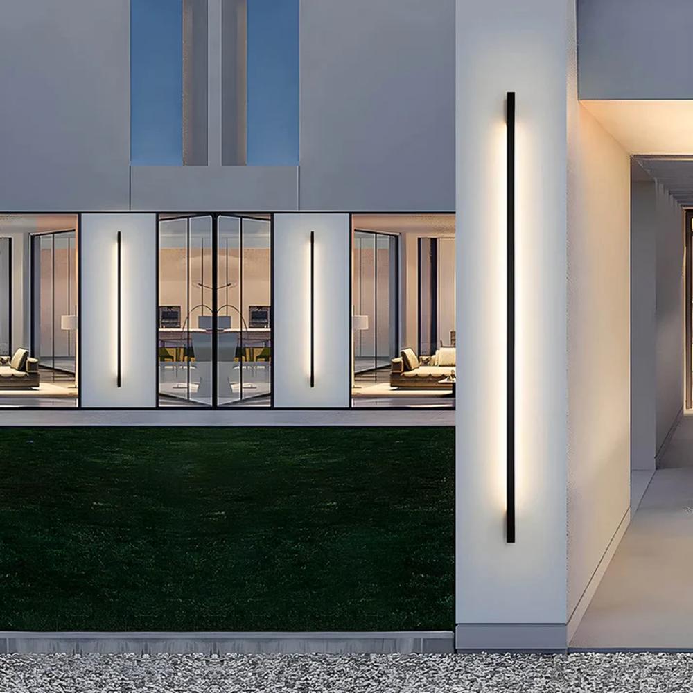 Zewnętrzna przenośna lampa ścienna na taras zasilana energią słoneczną