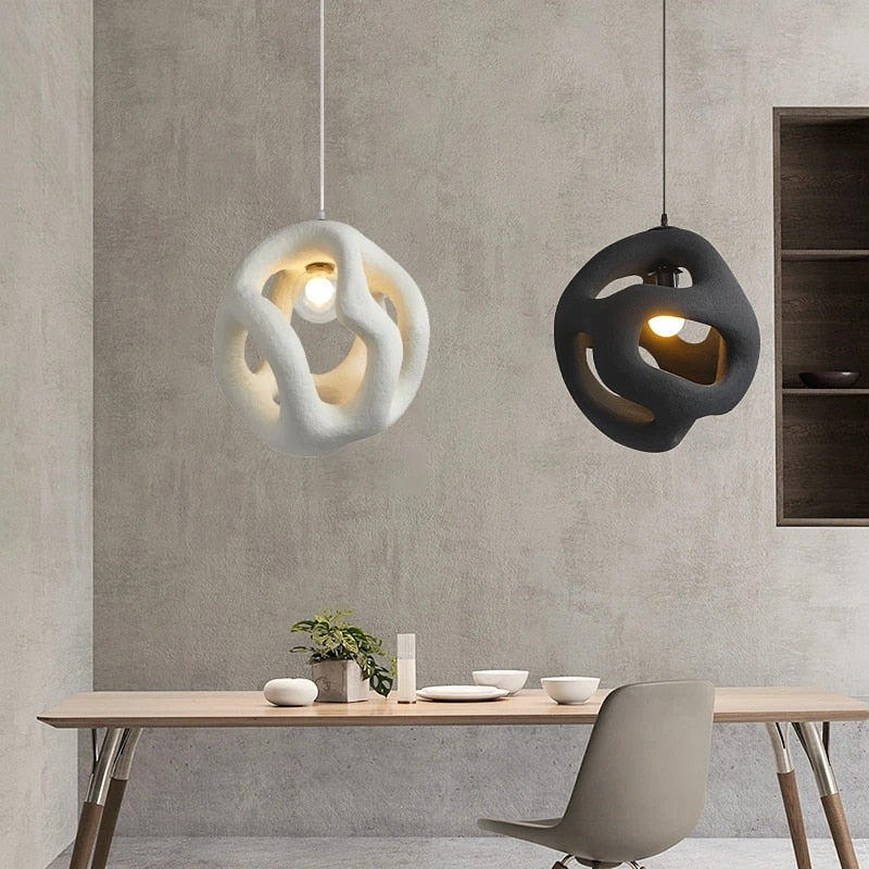 Unikalny design lampy wiszącej Wabi Sabi
