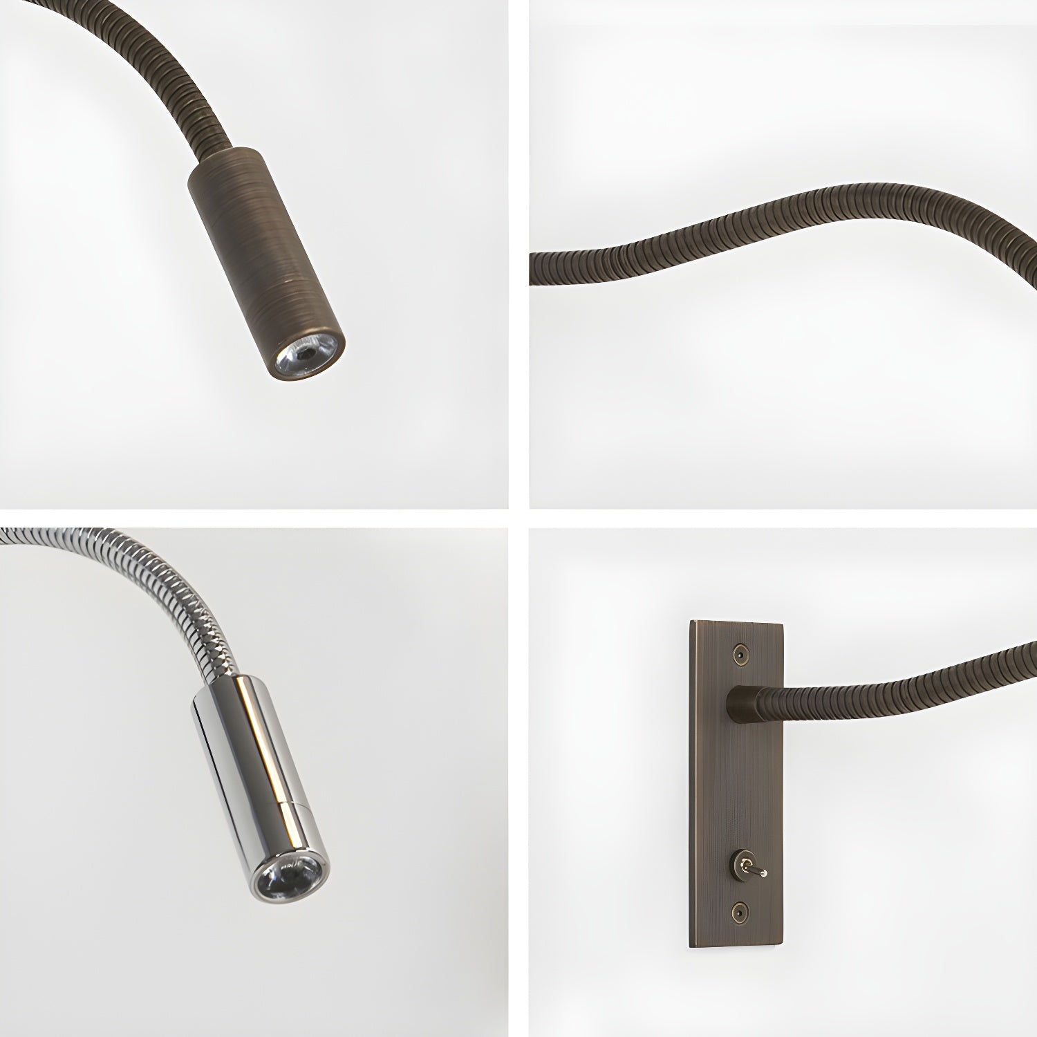 Elastyczna kinkietowa lampa z regulowanym ramieniem