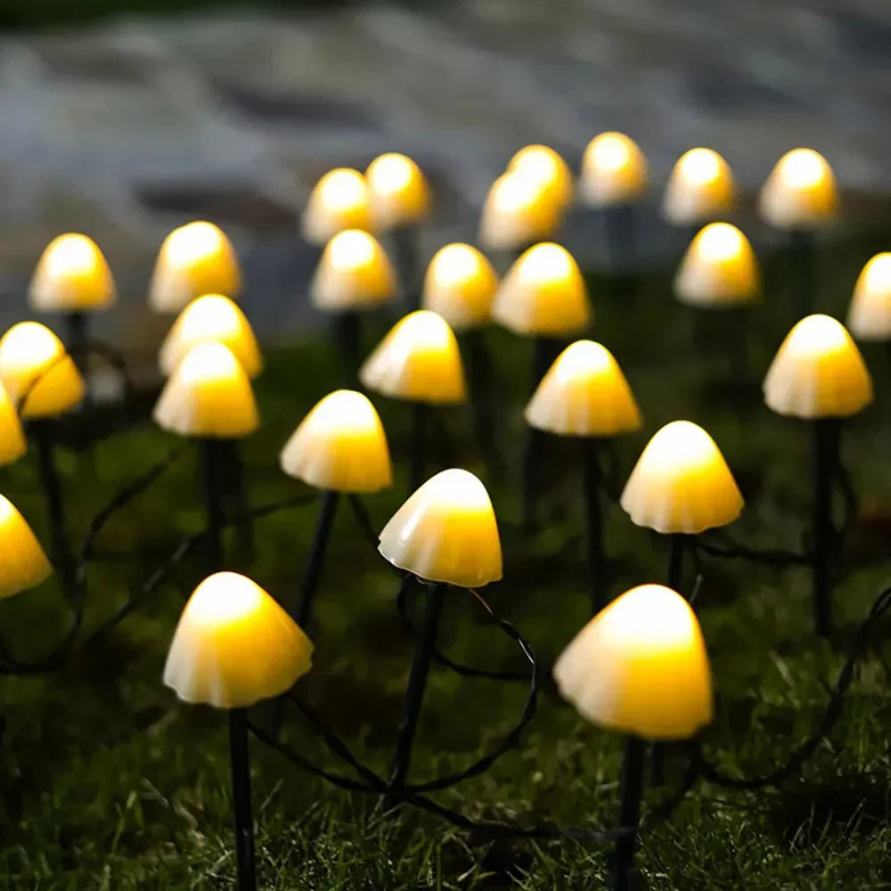 Tuinlampen op zonne-energie LED in de vorm van paddestoelen weerbestendig