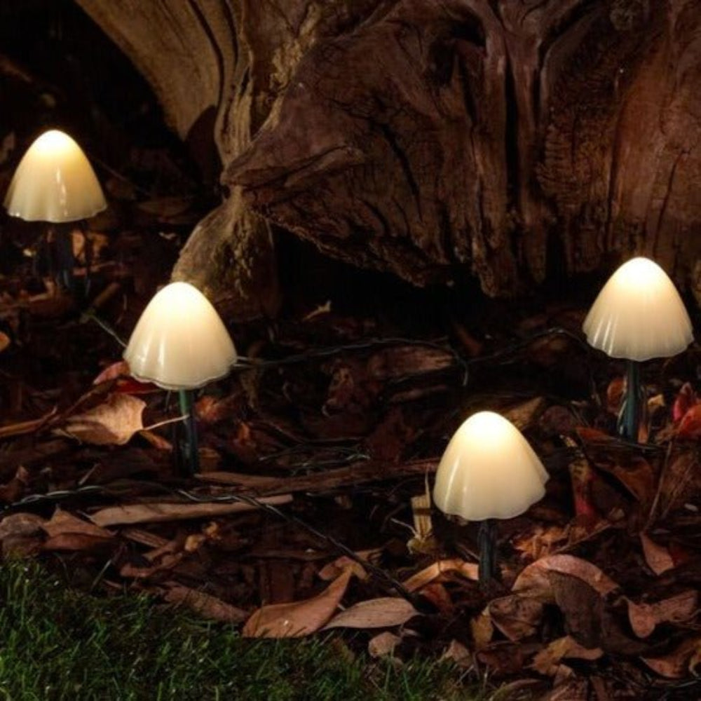 Tuinlampen op zonne-energie LED in de vorm van paddestoelen weerbestendig
