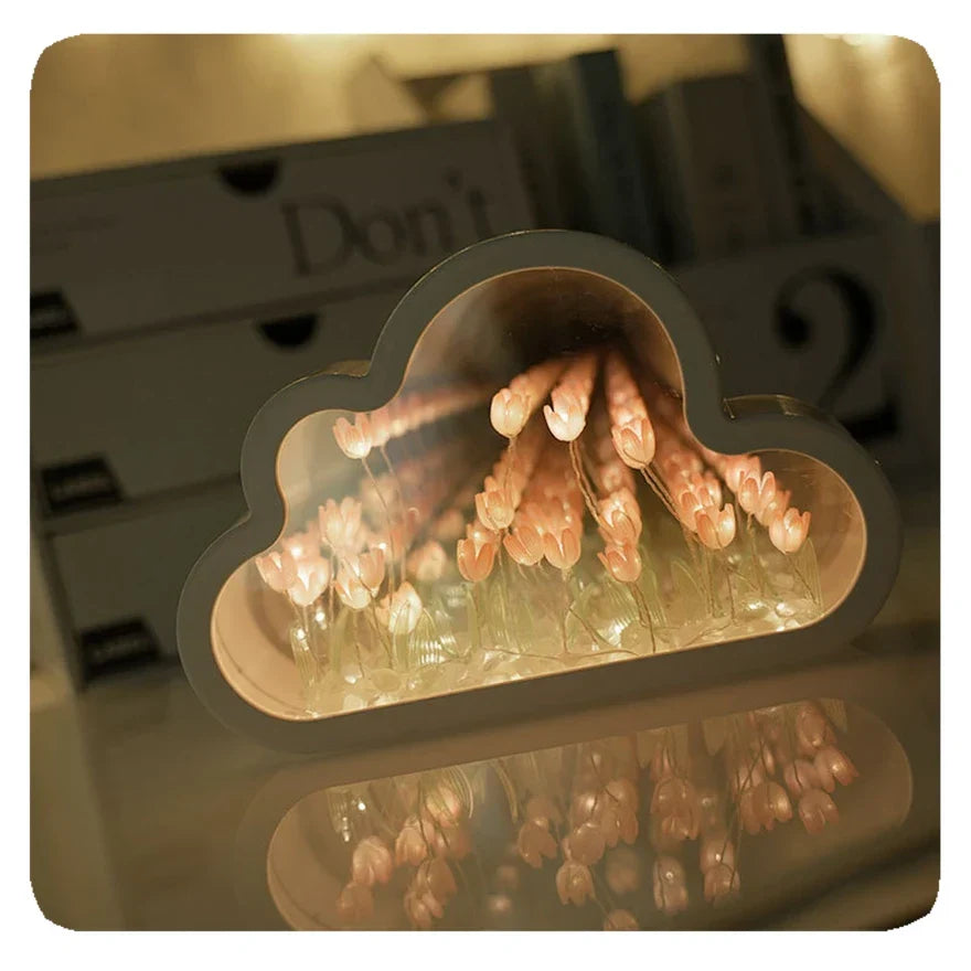 Lampe de table Tulipes Miroir Lumière