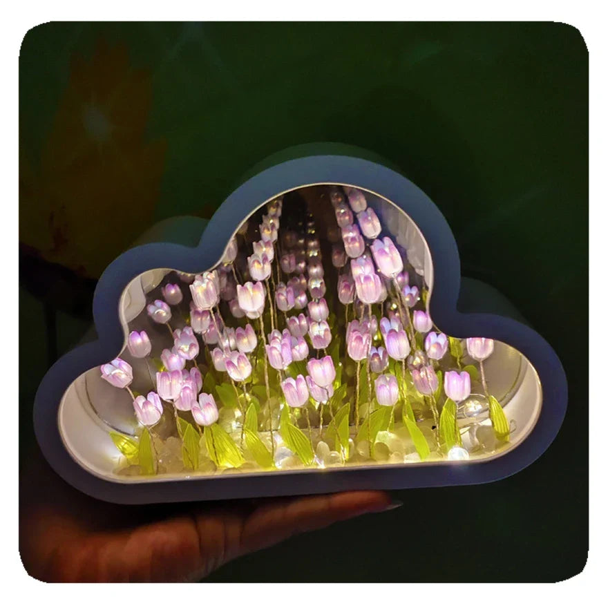 Lampe de table Tulipes Miroir Lumière