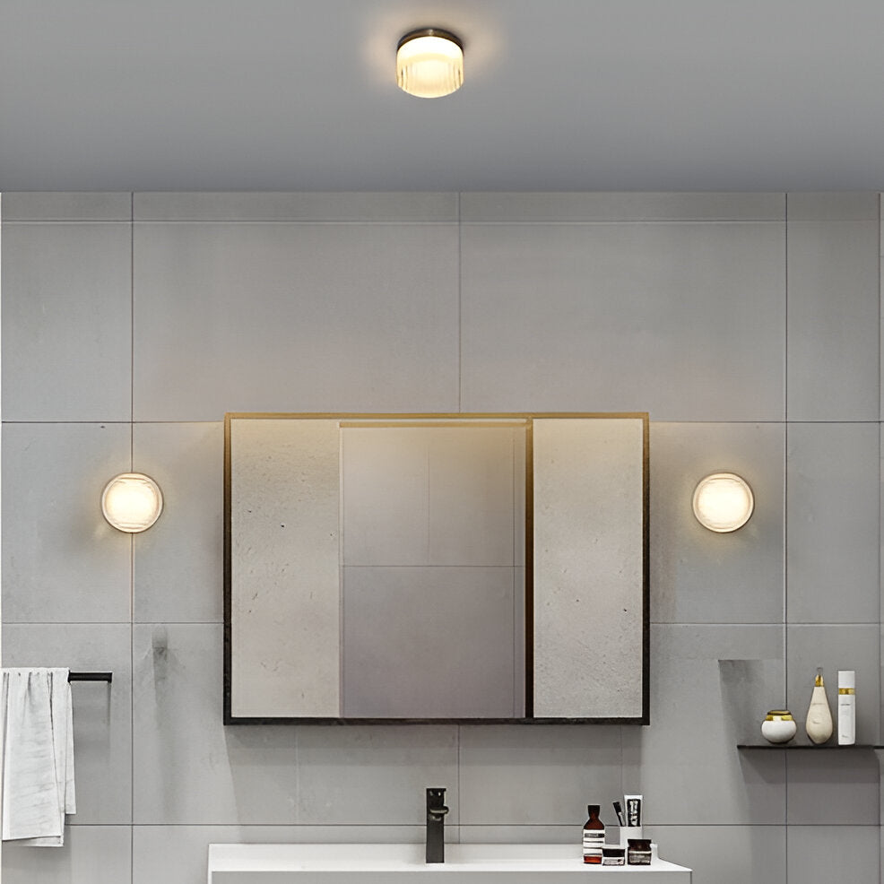 Ronde wandlamp met zacht licht