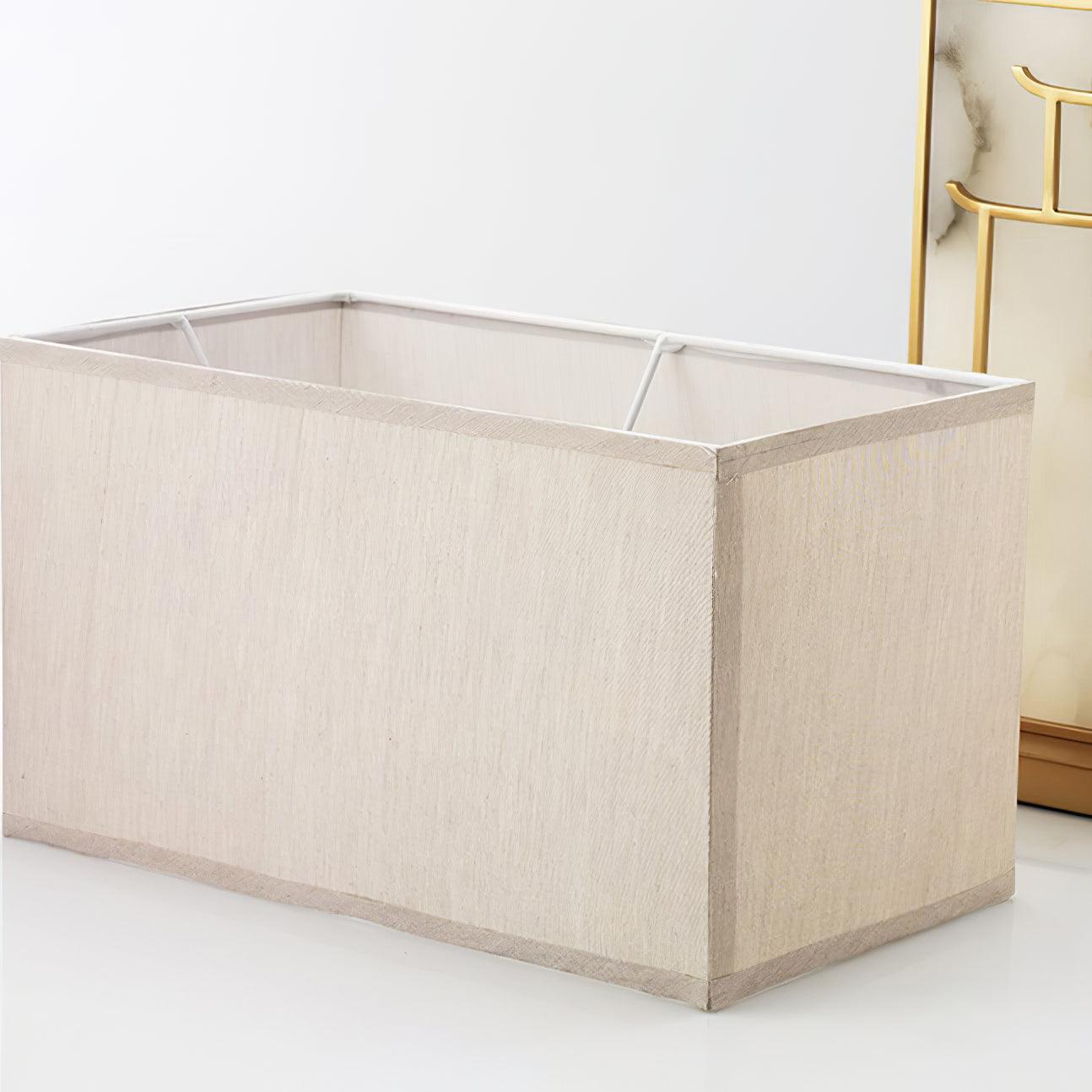 Lampe de table avec abat-jour rectangulaire et corps à armature