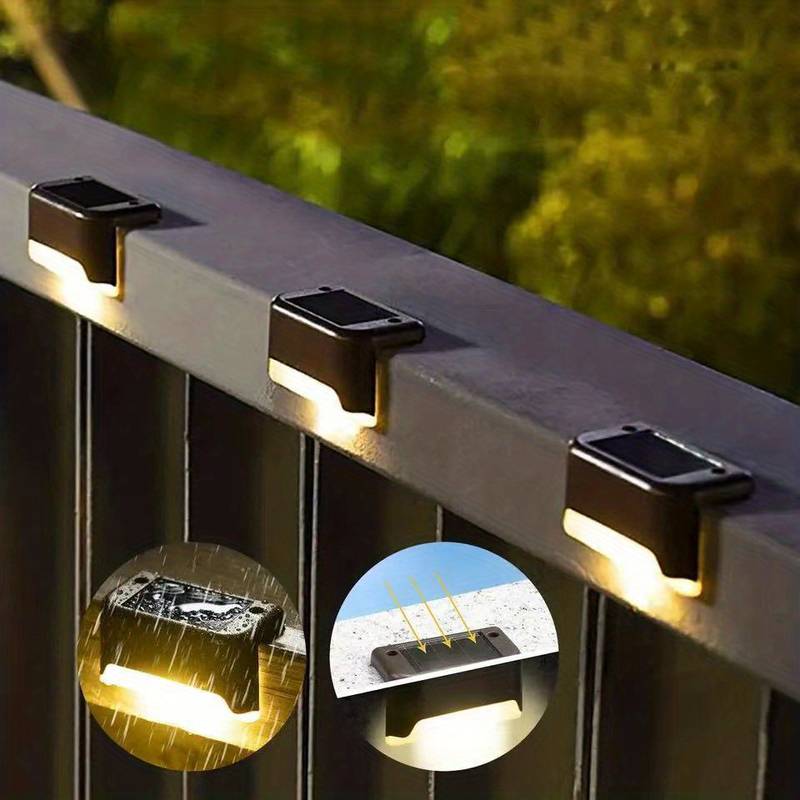 Lampe solaire LED murale et pour balustrade à alimentation solaire