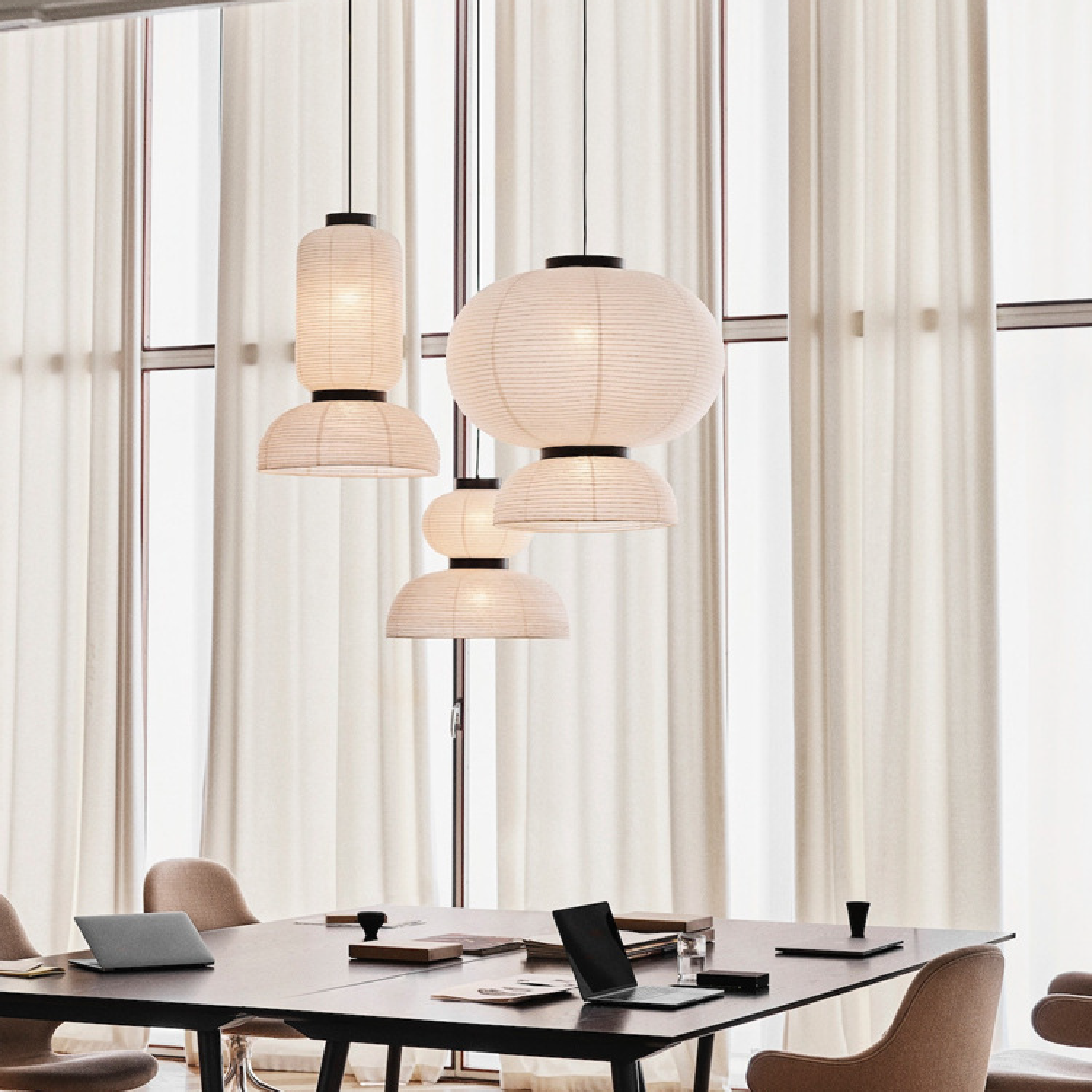 Japońska lampa wisząca Wabi Sabi