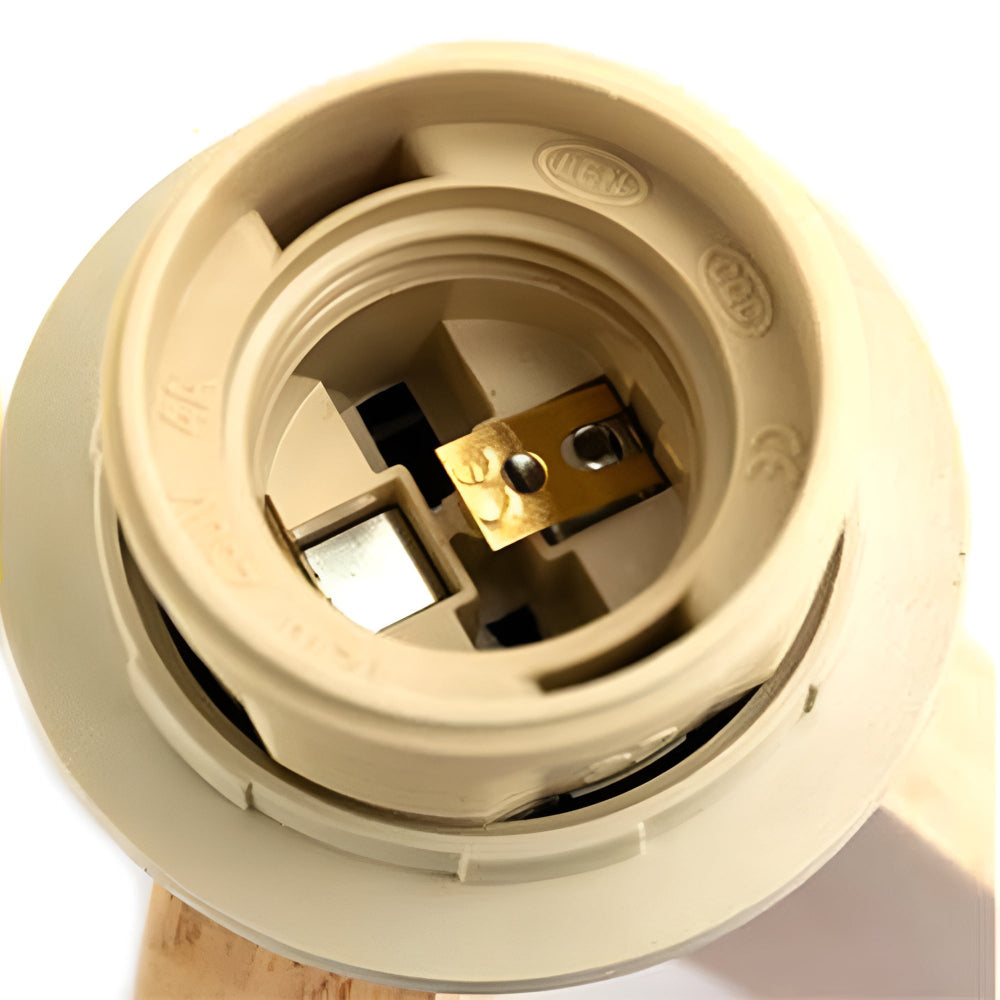 Lampa stołowa z drewnianą ramą i ruchomymi przegubami