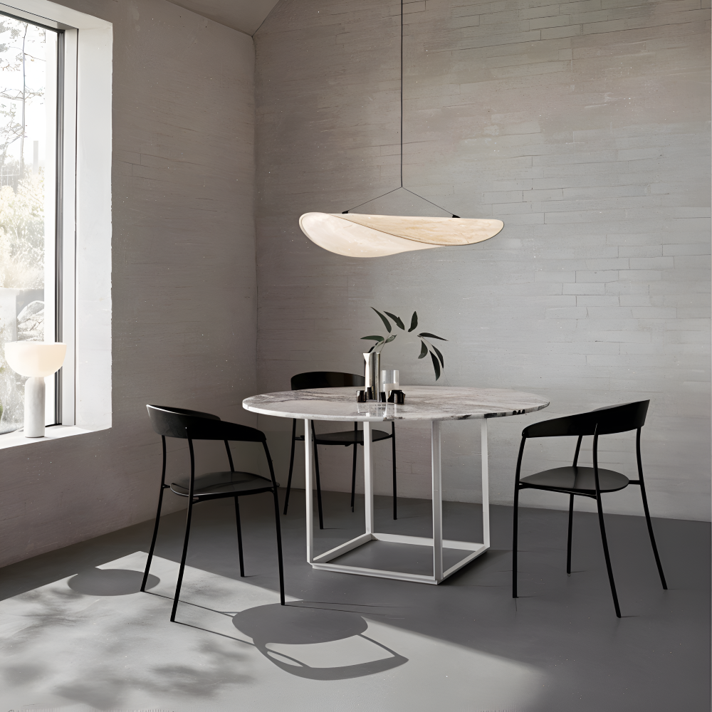 Lampa wisząca LED z kloszem w kształcie fali