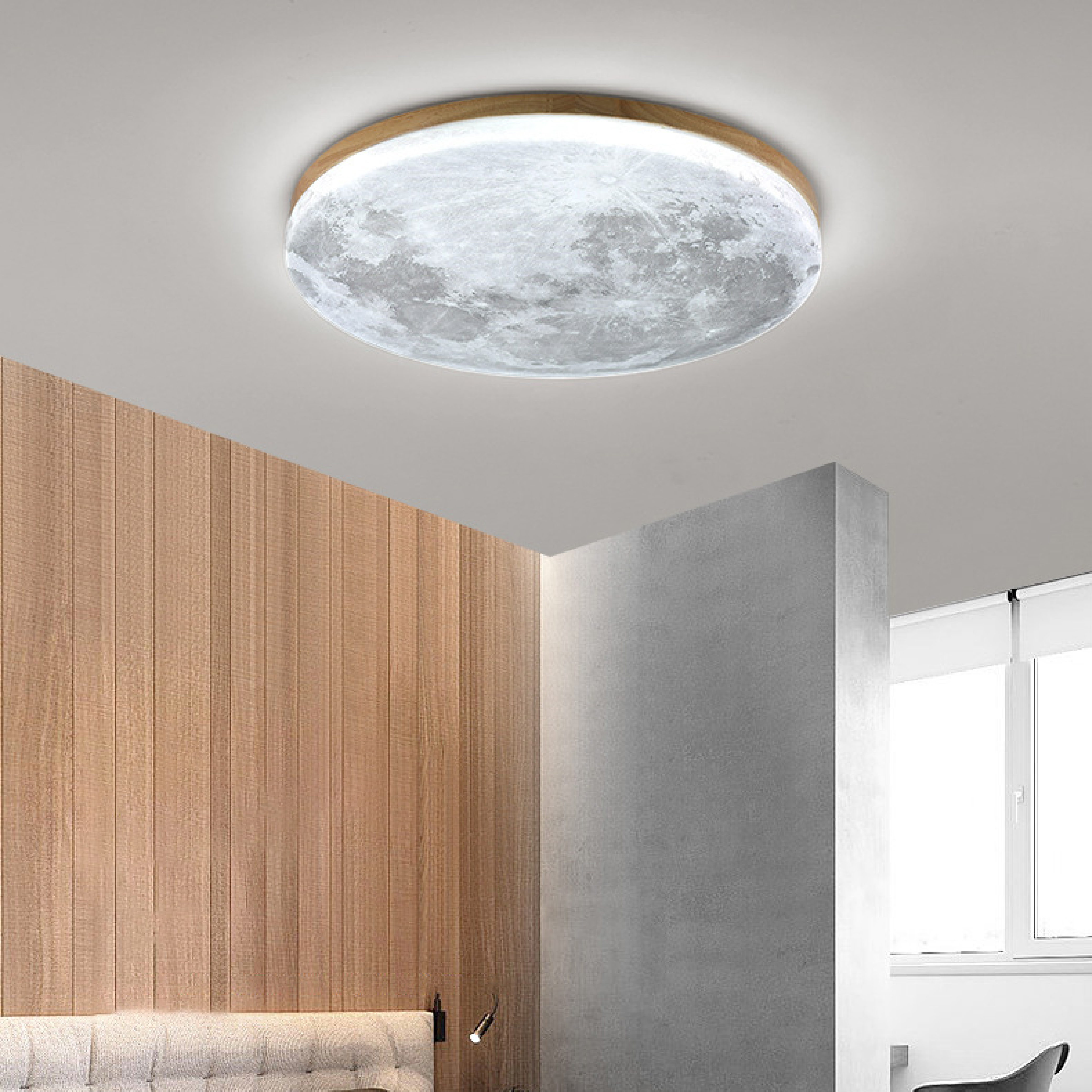 Moderne dimbare plafondlamp Moon