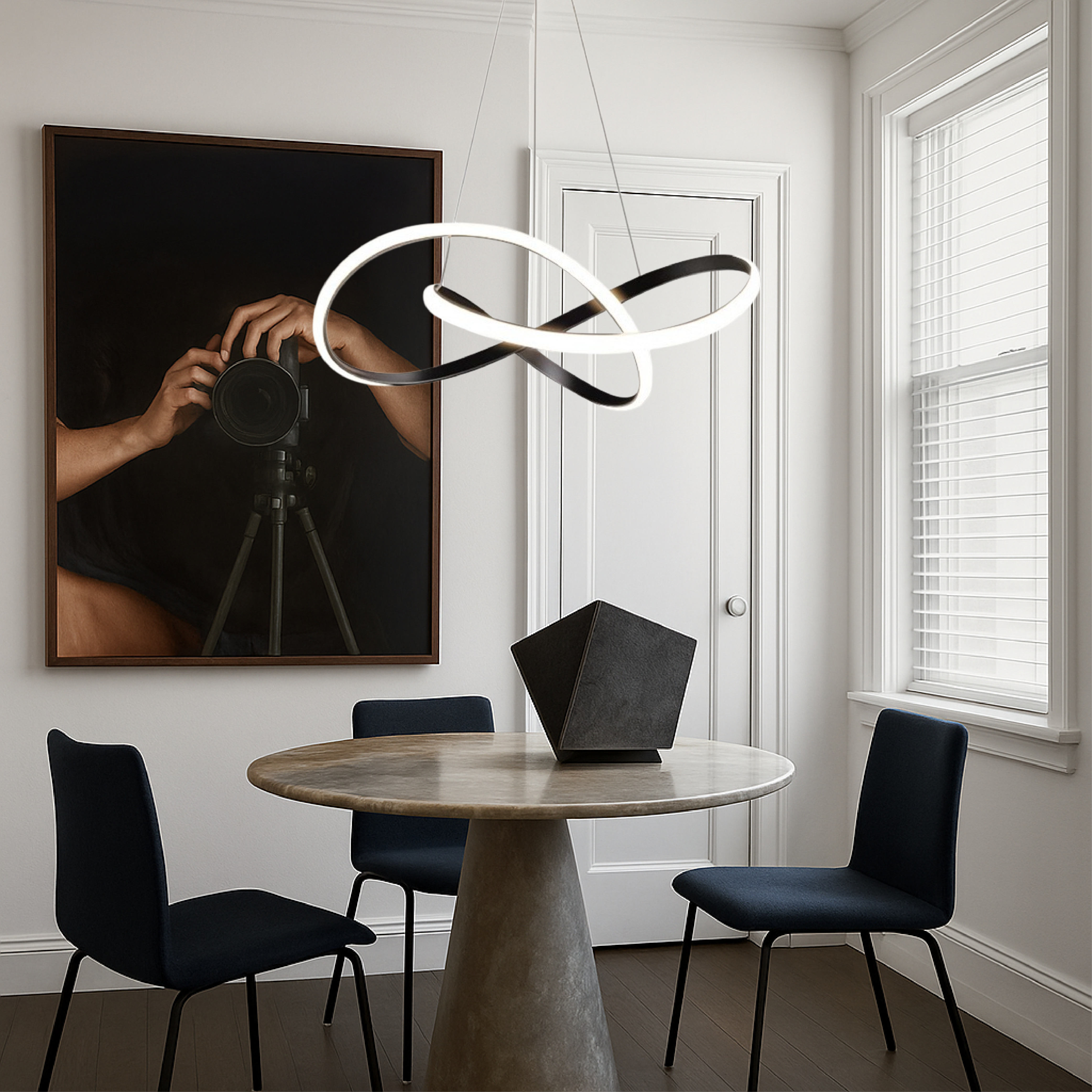 Moderne hanglamp voor de eetkamer