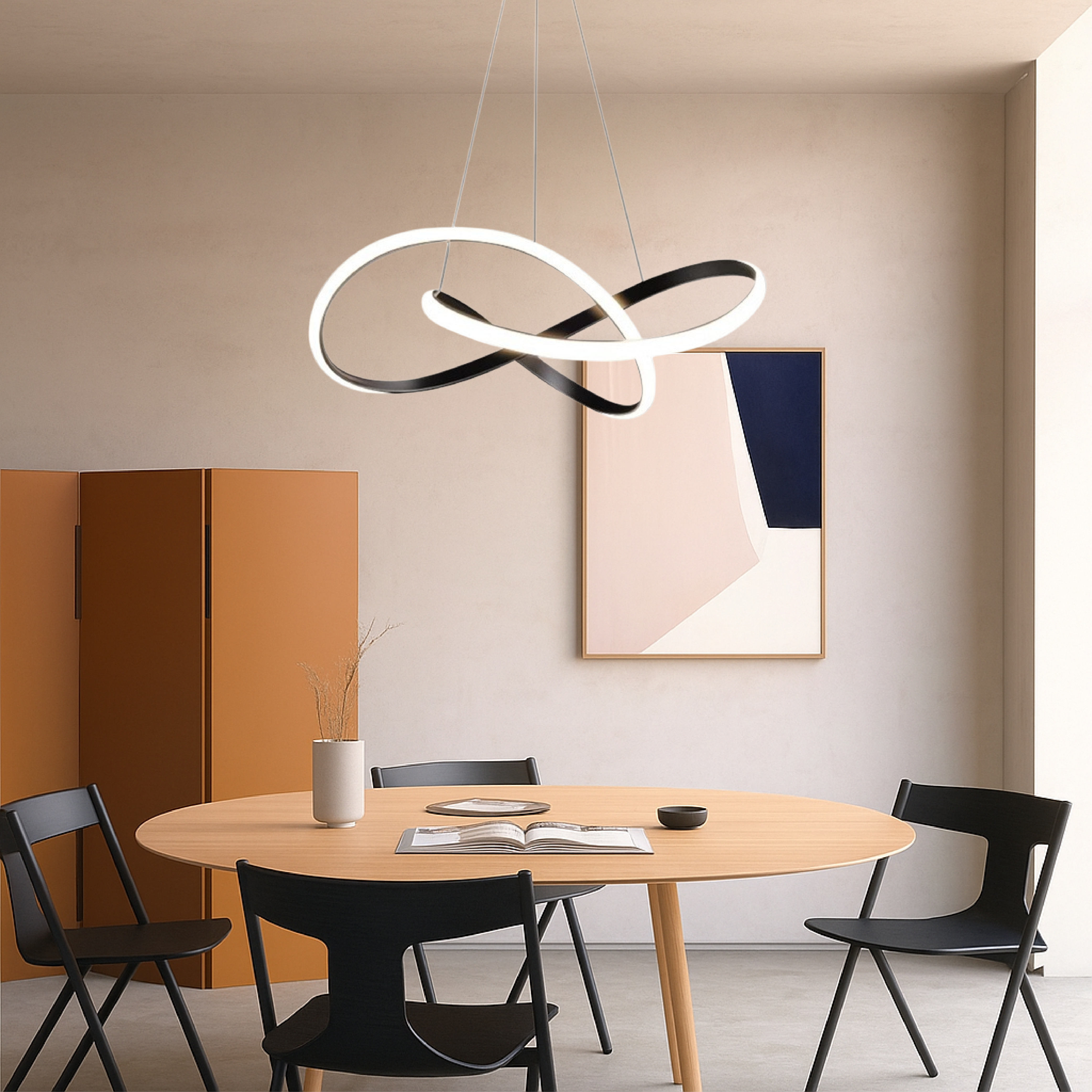 Moderne hanglamp voor de eetkamer