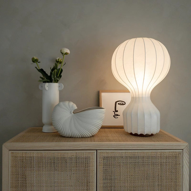 Lampe de table LED moderne Wabi Sabi Soie