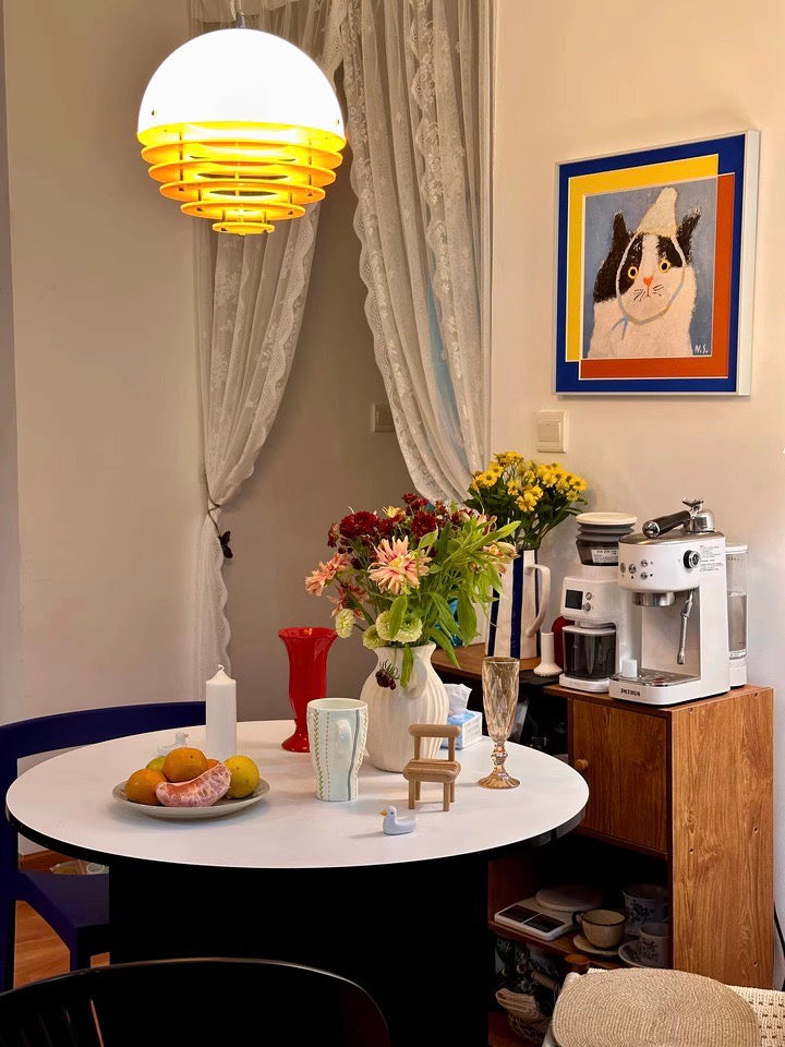 Moderne hanglamp Sunset met lamp in Bauhaus-stijl