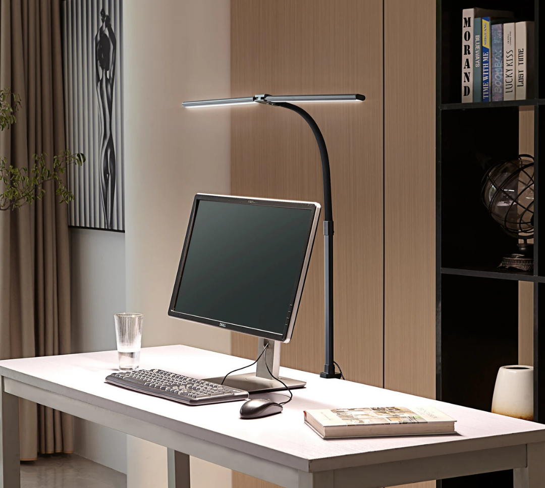 Lampe de bureau moderne à DEL avec trois couleurs de lumière