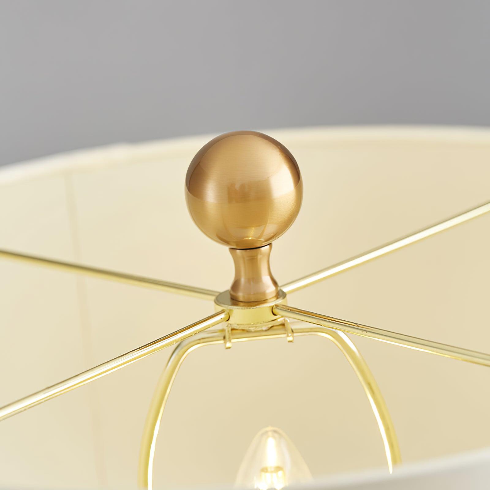 Lampe de table avec base cylindrique et tige haute