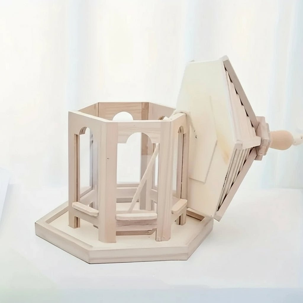 Mangeoire suspendue en bois pour oiseaux, pour graines