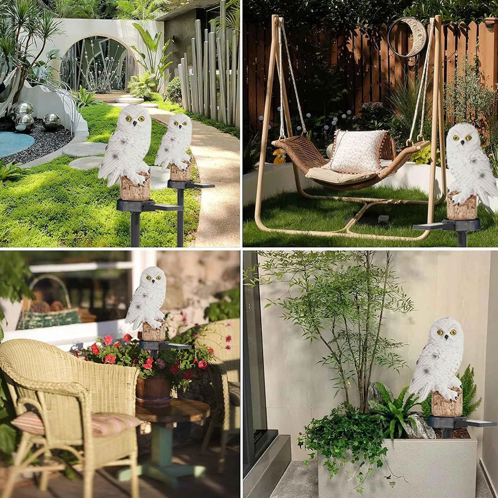 Solarlamp tuinlamp in de vorm van een uil