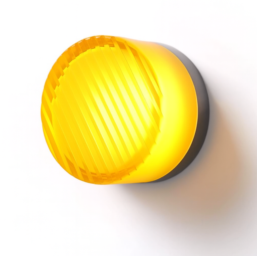 Moderne ronde wandlamp van glas met LED