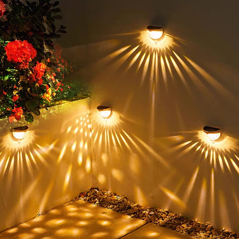 Lampe murale extérieure avec abat-jour géométrique