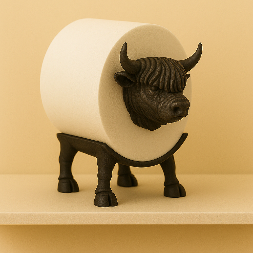 Stojący uchwyt na rolkę papieru toaletowego w kształcie zwierzęcia