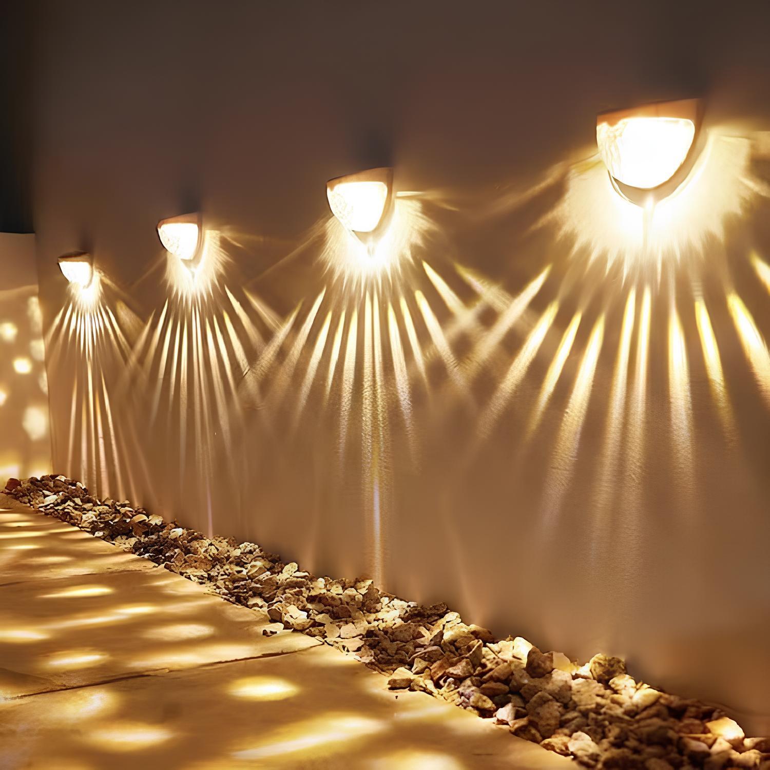 Buitenmuurlamp met geometrische kap