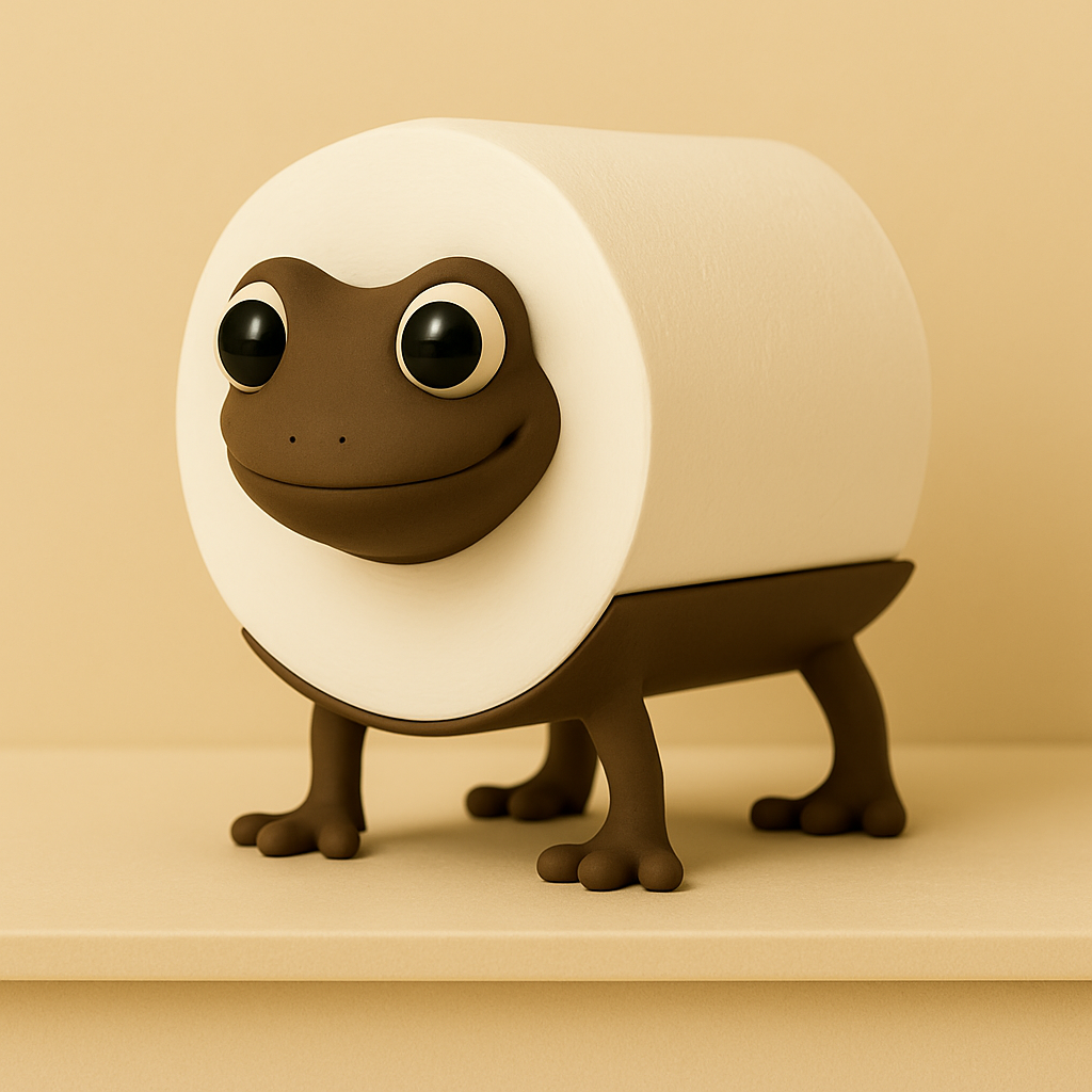 Stojący uchwyt na rolkę papieru toaletowego w kształcie zwierzęcia