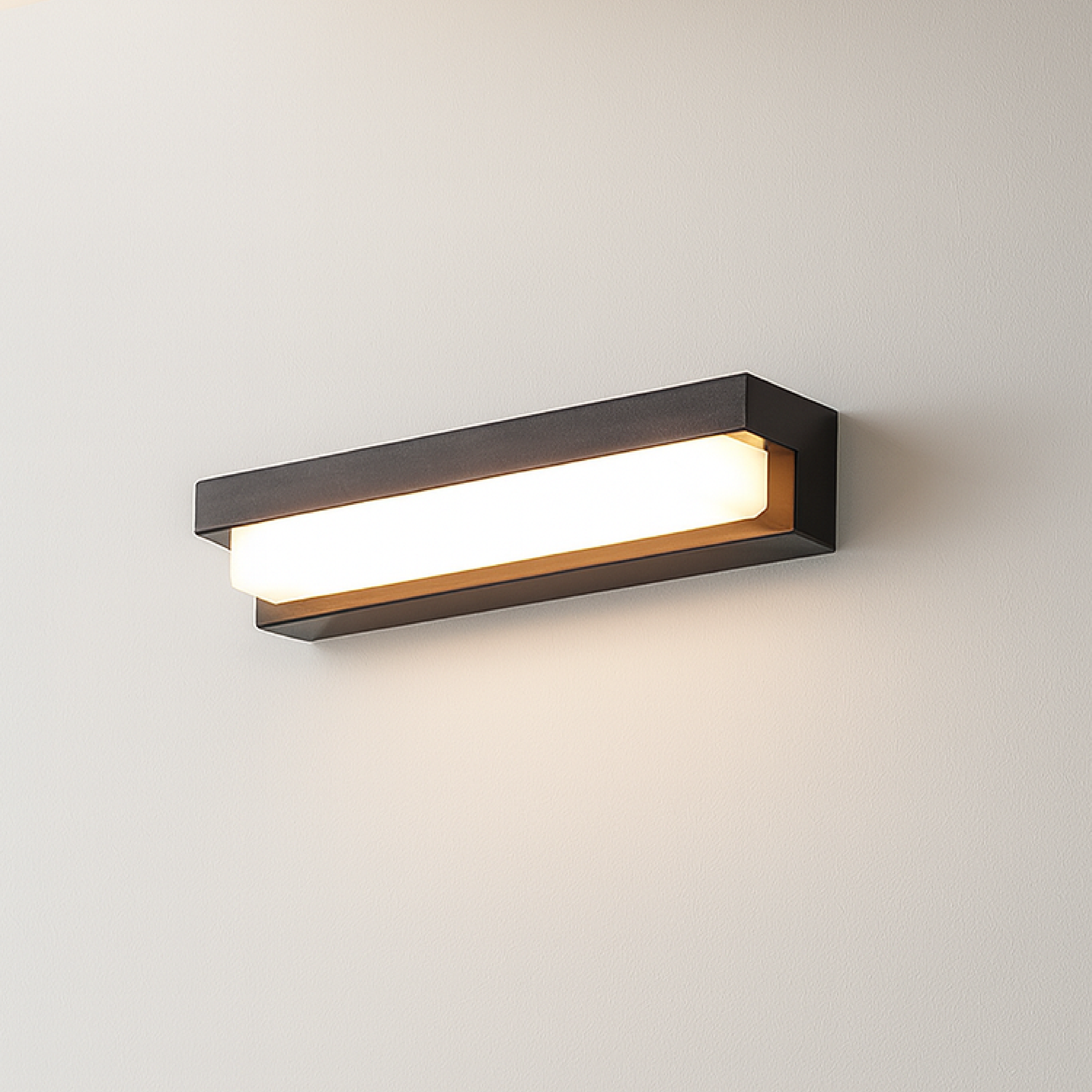 Lampe murale extérieure moderne avec panneau solaire