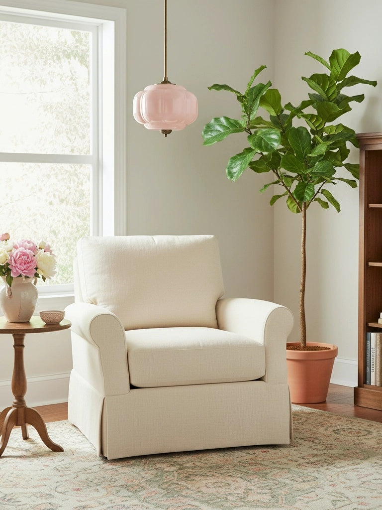 Lampa wisząca w kształcie dyni w stylu vintage, półpłaska, szklana